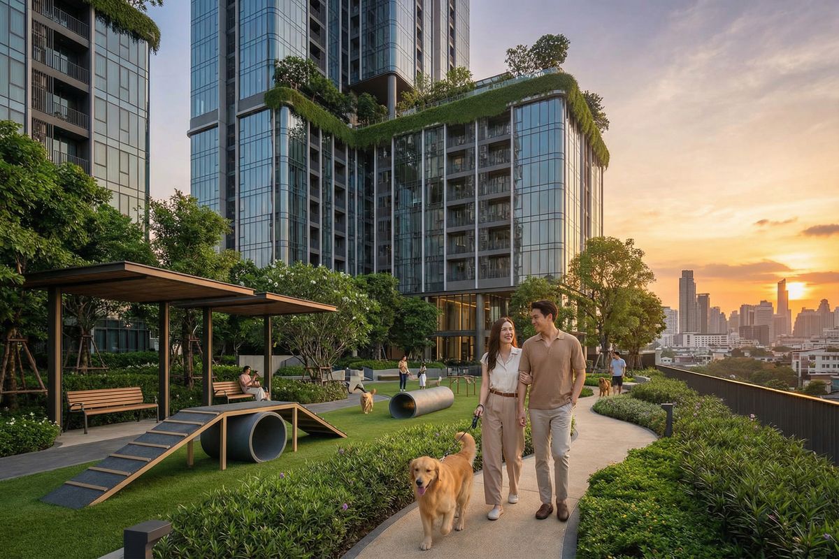 Pet-Friendly Condos กรุงเทพฯ 2569: เทรนด์คอนโดเลี้ยงสัตว์ได้ที่กำลังมาแรง