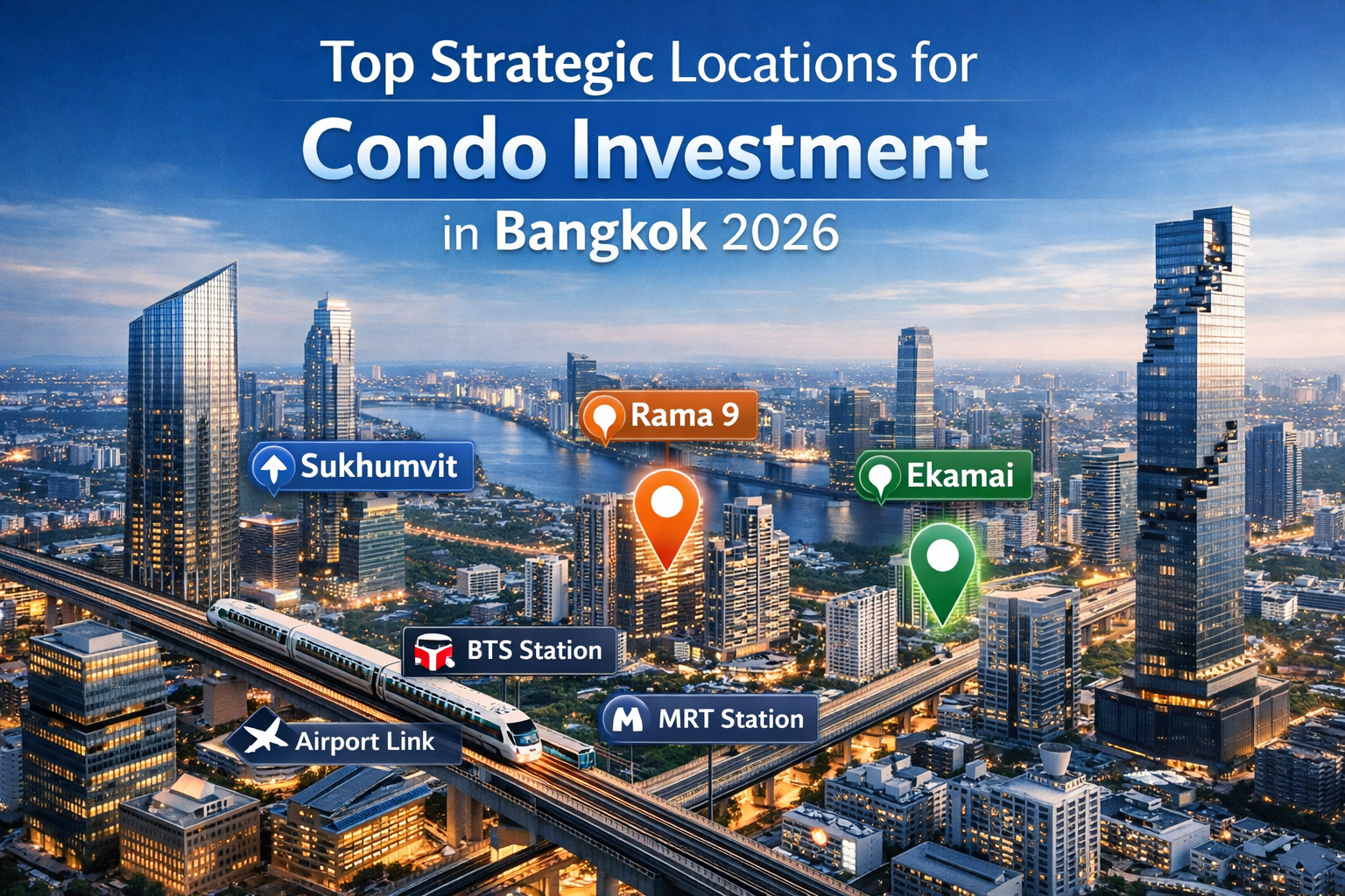 เจาะลึก 5 ทำเลทองคอนโดน่าลงทุนปี 2569: ที่ไหน Rental Yield สูงสุด?