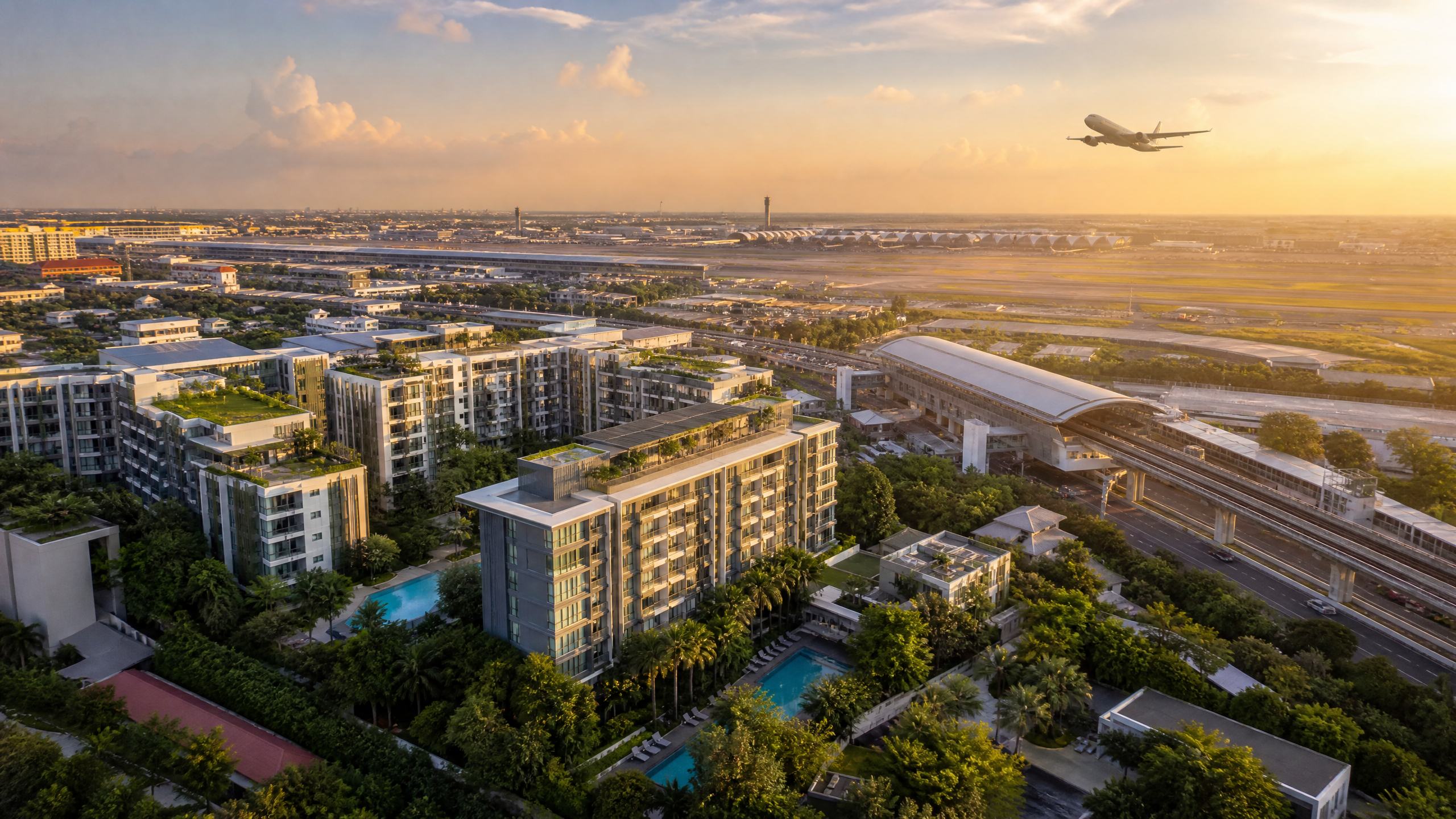 คอนโดรอบสนามบินสุวรรณภูมิ-ดอนเมือง: โอกาสลงทุนปล่อยเช่าปี 2569