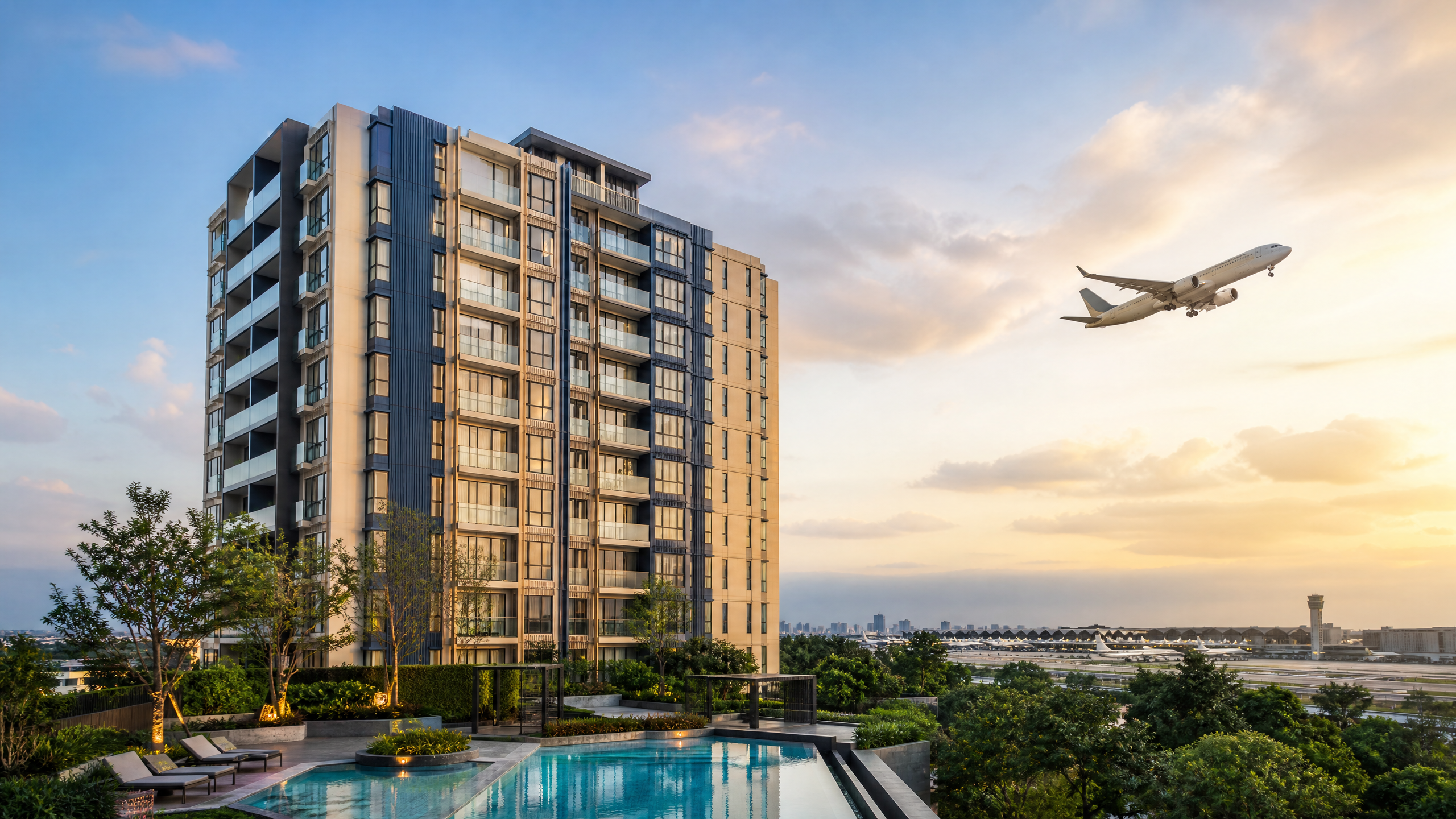 คอนโดรอบสนามบิน 2569: ทำเลย่านสุวรรณภูมิ-ดอนเมือง โอกาสลงทุนปล่อยเช่าตามตัวเลขจริง
